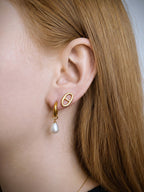 Boucles d'oreilles Puces Marine