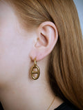Boucles d'oreilles Créoles Marine