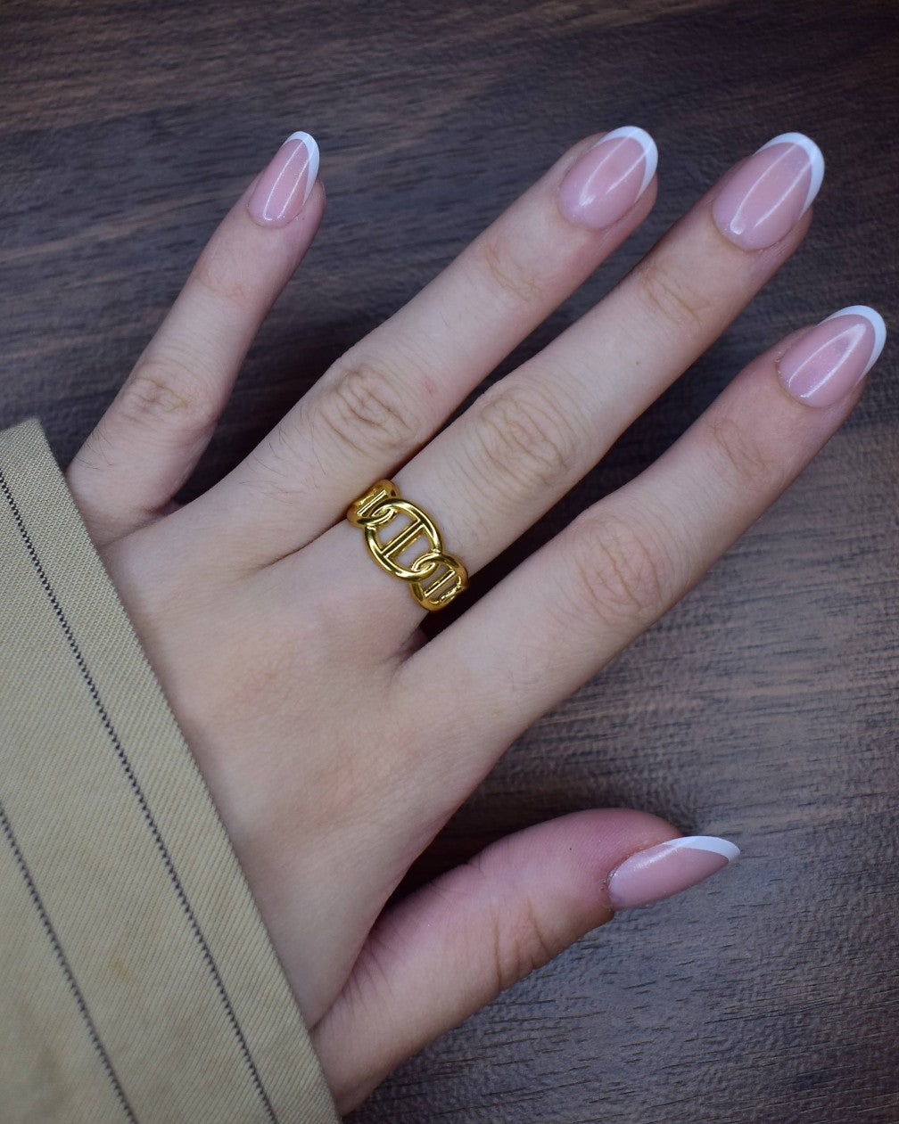 Bague Fine Ajustable Marine