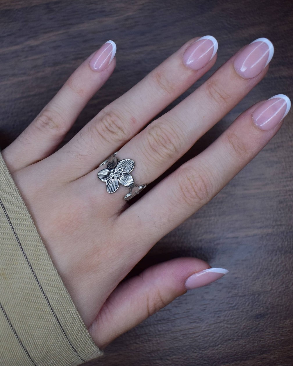 Bague Ajustable Flora