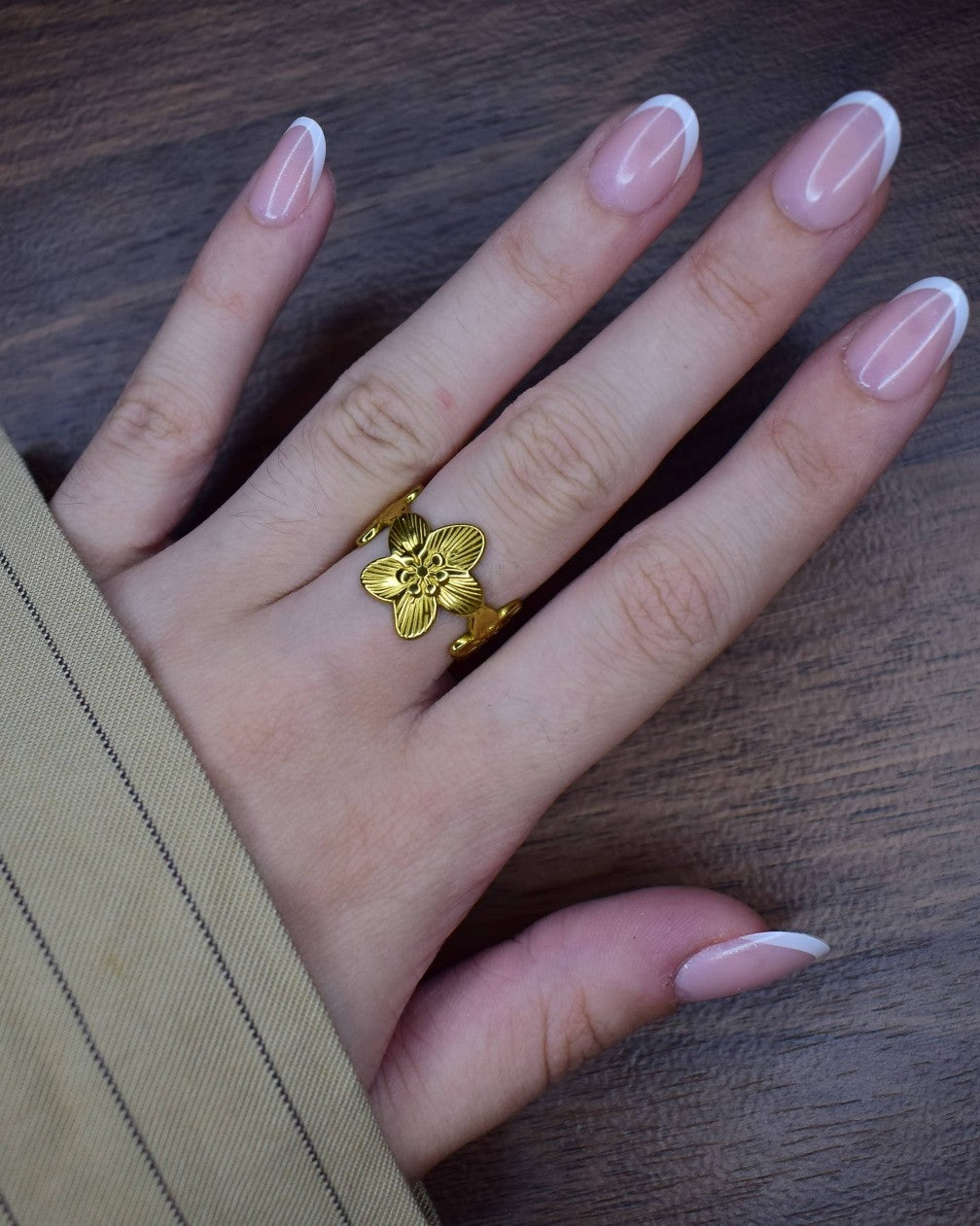 Bague Ajustable Flora