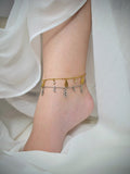 Bracelet de cheville à Strass Marine